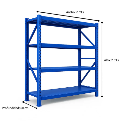46_28 RACK DE CARGA 2MTS X 2MTS X 60CM - Imagen 1
