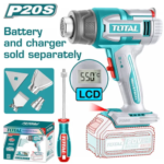 PISTOLA DE CALOR CON PANTALLA 20V IND TBLI2003 TOTAL