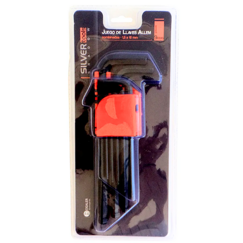 49_5 LLAVE ALLEN X 9 LARGA SILVER - Imagen 1