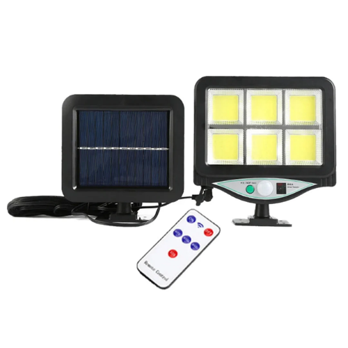 4_157 REFLECTOR SOLAR GRANDE BK1286COB 6LEDS CONTROL Y SENSOR - Imagen 1
