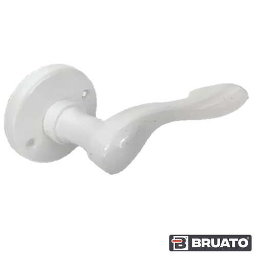 51_24 PICAPORTE REGINA ALUMINIO BLANCO D/B P/L 9596 BRUATO - Imagen 1