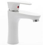 MONOCOMANDO LAVATORIO DOHA 7260 ABS BLANCA PICO RECTO MOZART