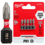 PUNTAS DE IMPACTO PH1 25MM X5U MILWAUKEE