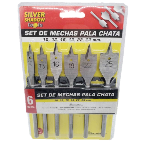 571_0 MECHA PALA X 6 SILVER - Imagen 1