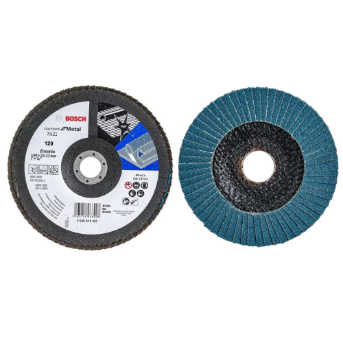 57_1 DISCO FLAP CURVO BASE FIBRA P/METAL G80 BOSCH - Imagen 1