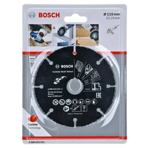 58 DISCO MULTIMATERIAL NEGRO 115MM BOSCH - Imagen 1