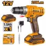 TALADRO 12V 10MM BATERIA Y CARGADOR CDLI1218-4 INGCO