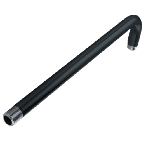 5_155 BRAZO PARA LLUVIA 9949 NEGRO 90° 30CM ACERO INOX - Imagen 1