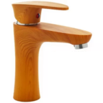 MONOCOMANDO LAVATORIO DOHA 7263 ABS MADERA PICO RECTO MOZART