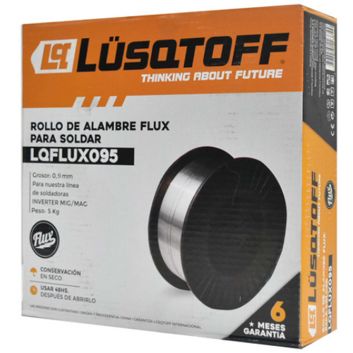 63_16 ALAMBRE FLUX P/MIG 0.9MM X1KG LUSQTOFF - Imagen 1