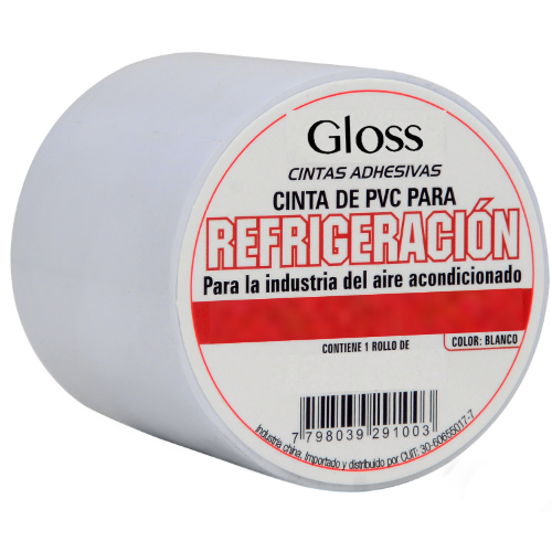 68_14 CINTA PARA REFRIGERACION 100MIC 70MM 20MTS BLANCA GLOSS - Imagen 1