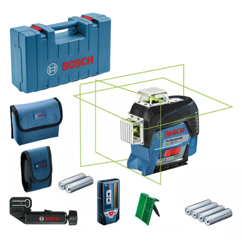 69 NIVEL LASER LINEAS VERDES 360° + RECEPTOR 3-80 CGBOSCH - Imagen 1