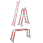 ESCALERA DIELECTRICA MULTIPROPÓSITO 150KG 4X4 ESCALONES GLOS