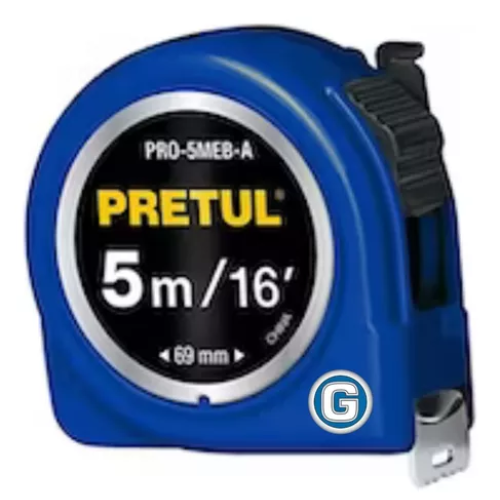 6_89 CINTA METRICA 5MTS PRETUL - Imagen 1
