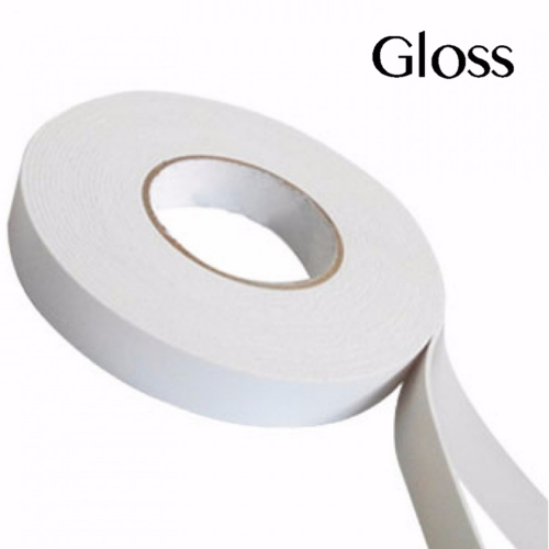 70_6 CINTA DOBLE FAZ 1MMX19MMX25MTS ESPUMA DE POLIET GLOSS - Imagen 1
