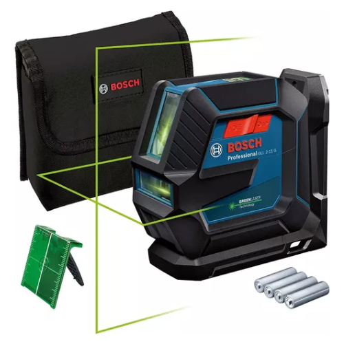 72 NIVEL LASER LINEAS VERDES C/SOPORTE UNIV GLL 2-15G BOSCH - Imagen 1