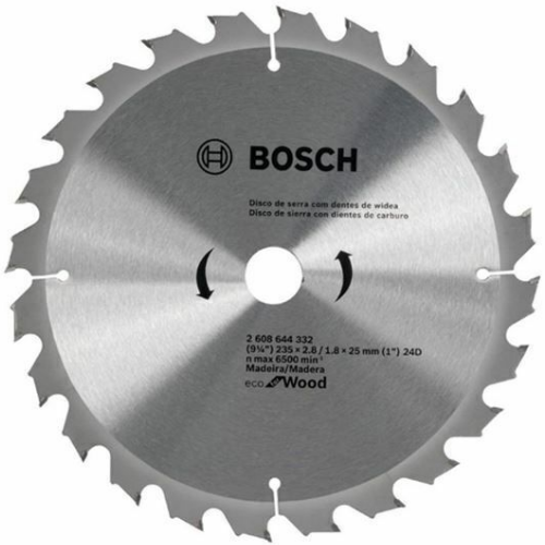 743 DISCO DE SIERRA CIRCULAR 235MM 9 1/4'' 24 DIENTES ATB BOSCH - Imagen 1