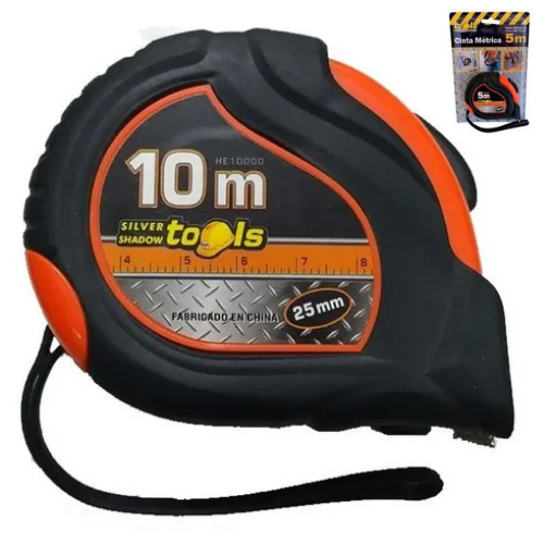 783 CINTA METRICA 10MTS SILVERSHADOW - Imagen 1