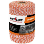 HILO ELECTROPLASTICO ROJO/BLANCO 250MTS HOTLINE