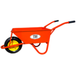CARRETILLA DE CHAPA 80LTS RUEDA NEUMATICA DUROLL