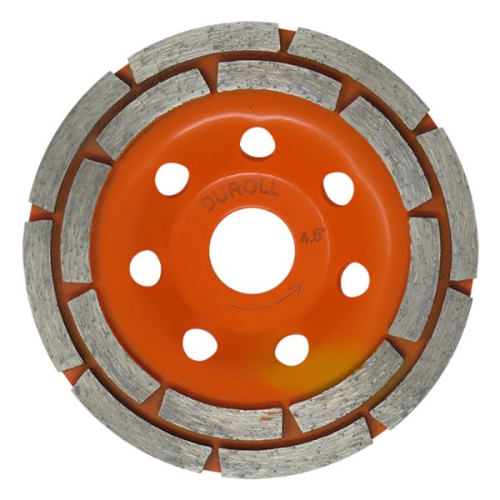 83_3 DISCO COPA DIAMANTADA DOBLE 4 1/2" DUROLL - Imagen 1