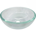 BACHA DE VIDRIO 41CM REDONDA TRANSPARENTE 7675 MOZART