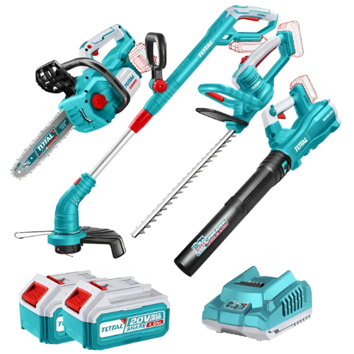 8_96 KIT MOTOSIERRA + BORDEADORA + CORTACERCO + SOPLADOR IND TOSLI250496-4 TOTAL - Imagen 1