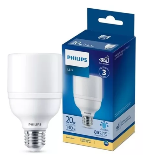 9_90 LAMPARA LED BRIGHT 20W E27 3000K CALIDA PHILIPS - Imagen 1