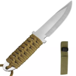 CUCHILLO CAMPING MANGO TRENZADO VERDE