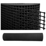 MALLA PLASTICA 10X10MM 1.2X25MTS NEGRA