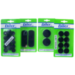 TOPE AUTOADHESIVO CIRCULAR NEGRO MEDIANO X8U TCN8 DILER