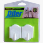 PERCHA AUTOADHESIVA JUEGO GRANDE X 2U P804 DILER