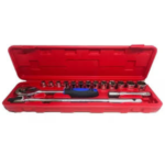 JUEGO DE TUBOS EN MALETIN X 17PCS (ROJO) CRV