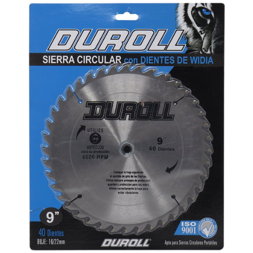 ferreteria-21_0 DISCO DE SIERRA DE WIDIA 9" 40 DIENTES DUROLL S23040 - Imagen 1