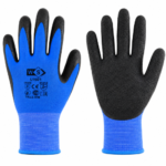 GUANTE POLIESTER G13 BAÑO LATEX RUGOSO AZUL WS