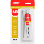 SELLADOR SILICONA ACETICA TRANSPARENTE 55G H640AT55 HOMEY
