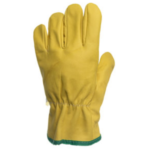 GUANTE MEDIO PASEO VAQUETA AMARILLO T.10 (RIVETE VERDE) GC-ARG