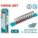 BOCALLAVES EN SET X10U 1/4" IND THT1411023 TOTAL