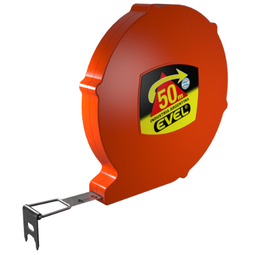 thinner-6 CINTA METRICA 150 FLEJE CROMADO 50MTS EVEL - Imagen 1